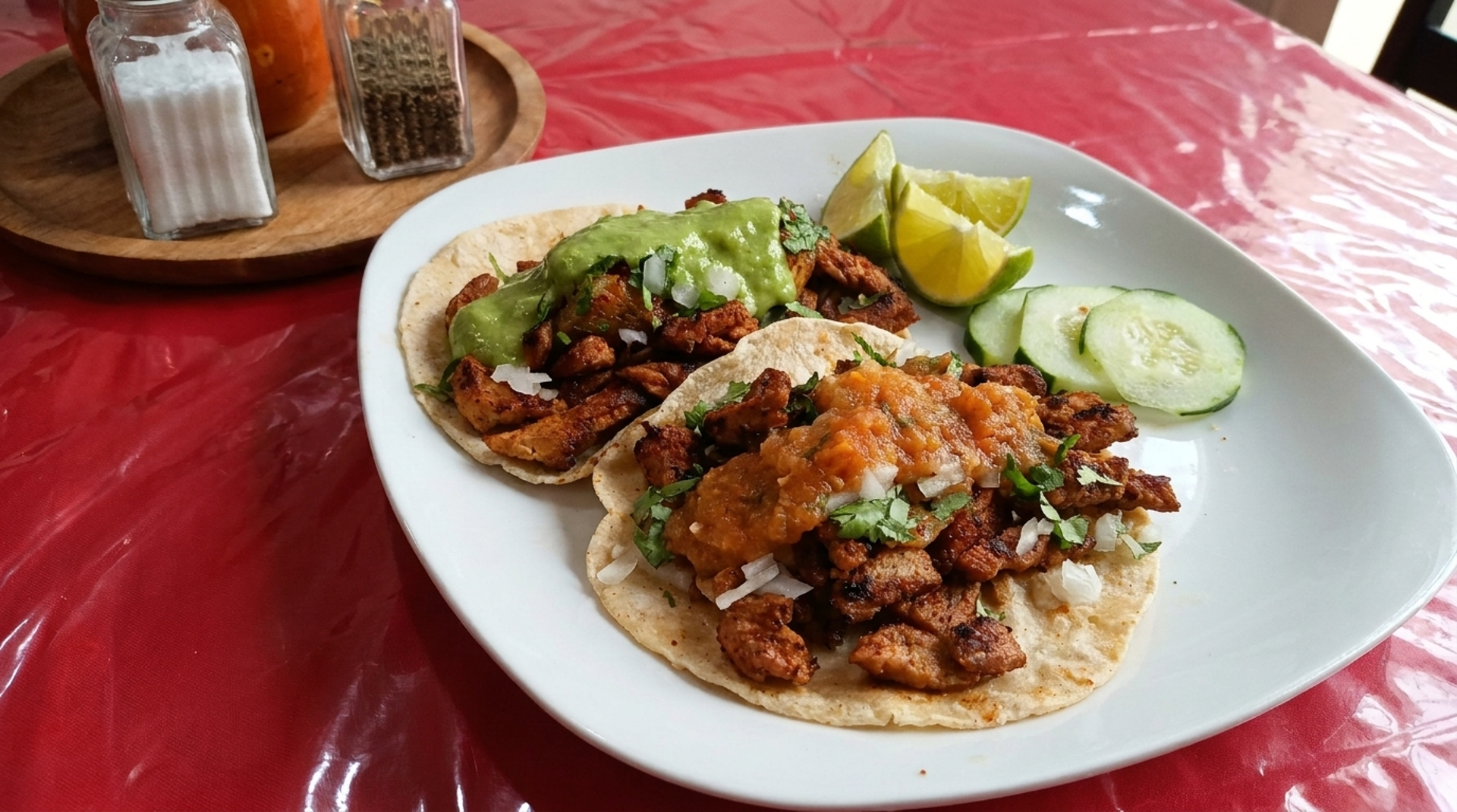 Tacos and huaraches